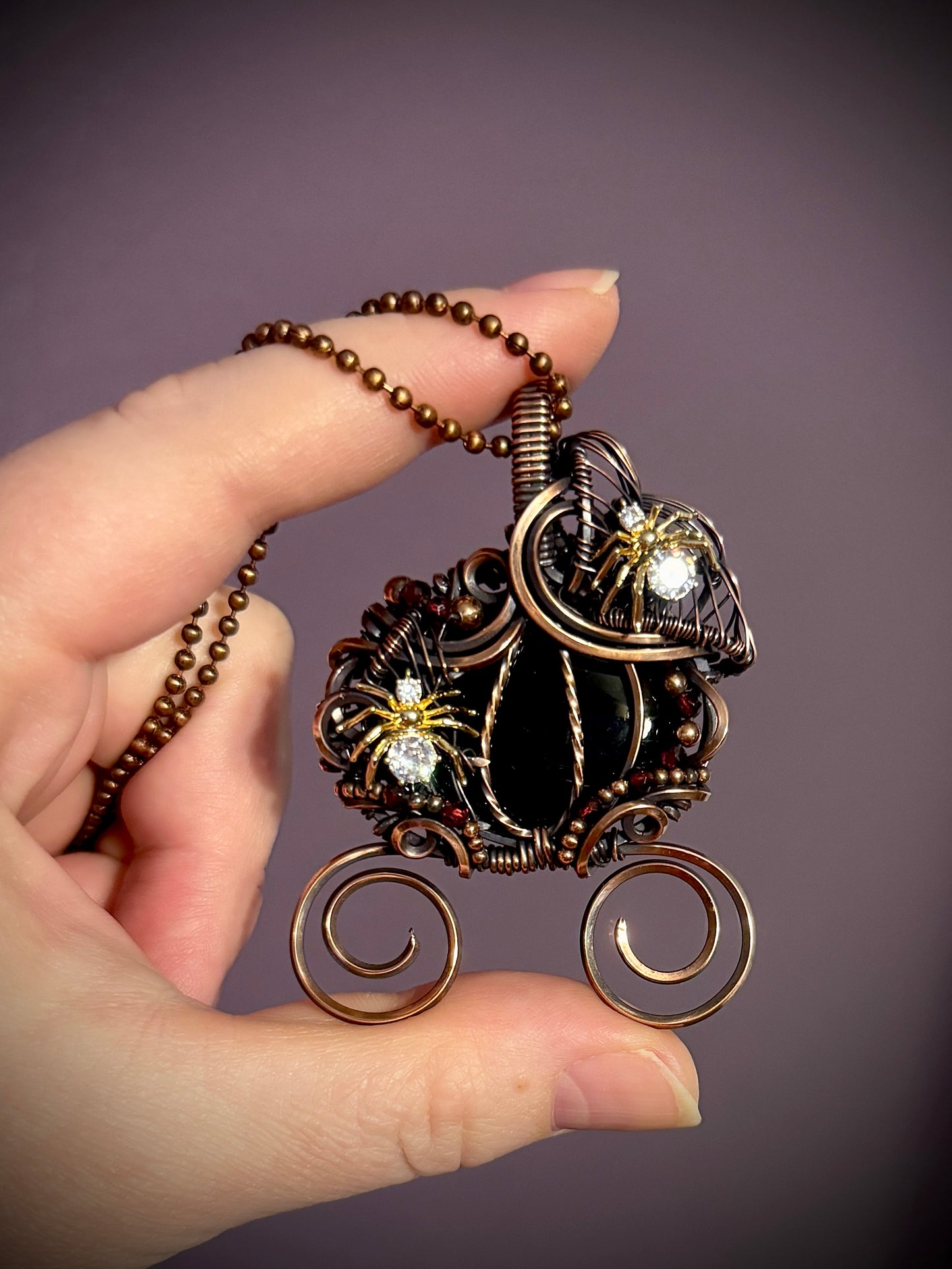 Spider pumpkin carriage