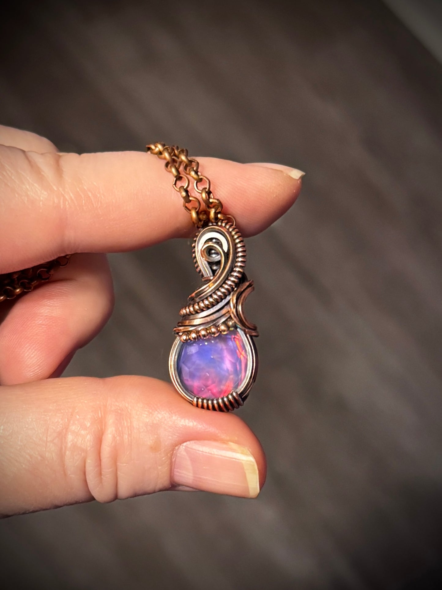 .Aurora Opal pendant