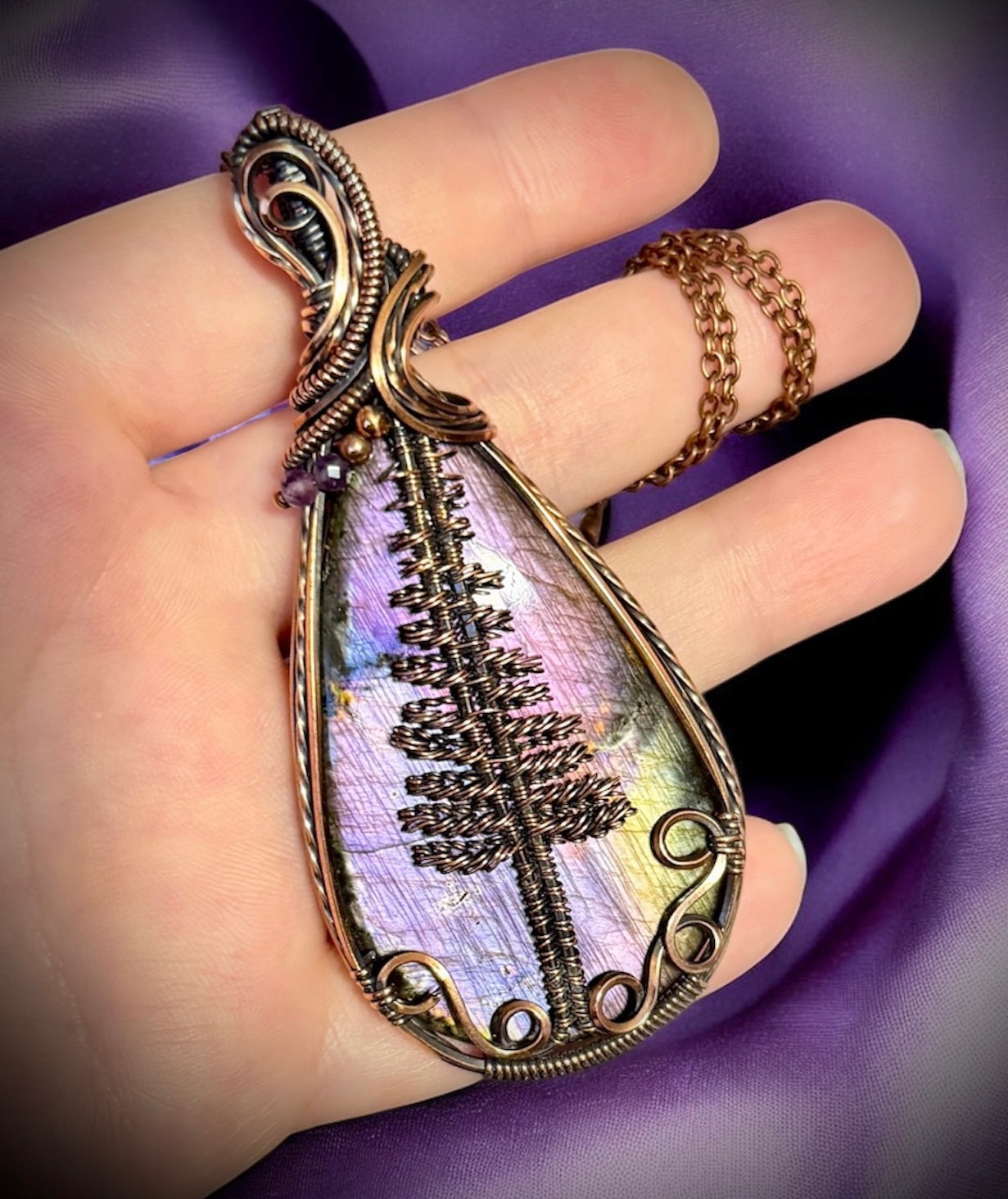 Labradorite pine tree