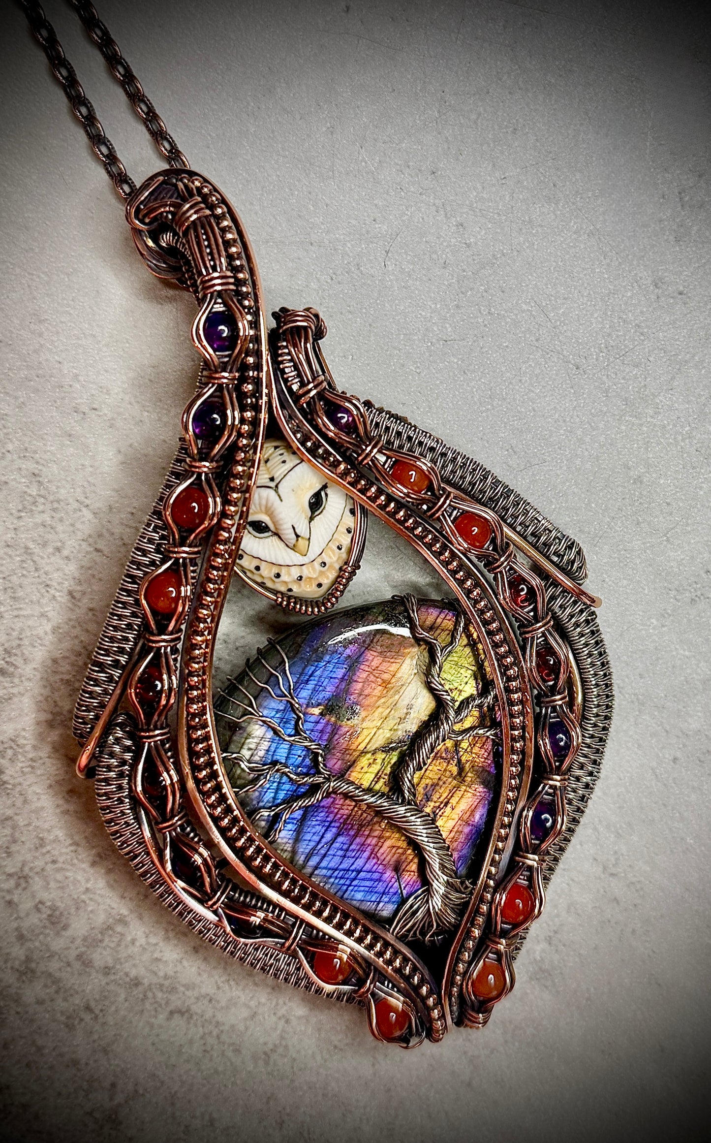 Labradorite and Owl