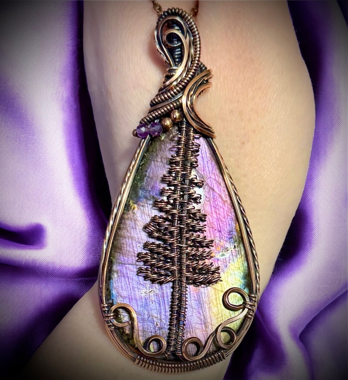 Labradorite pine tree