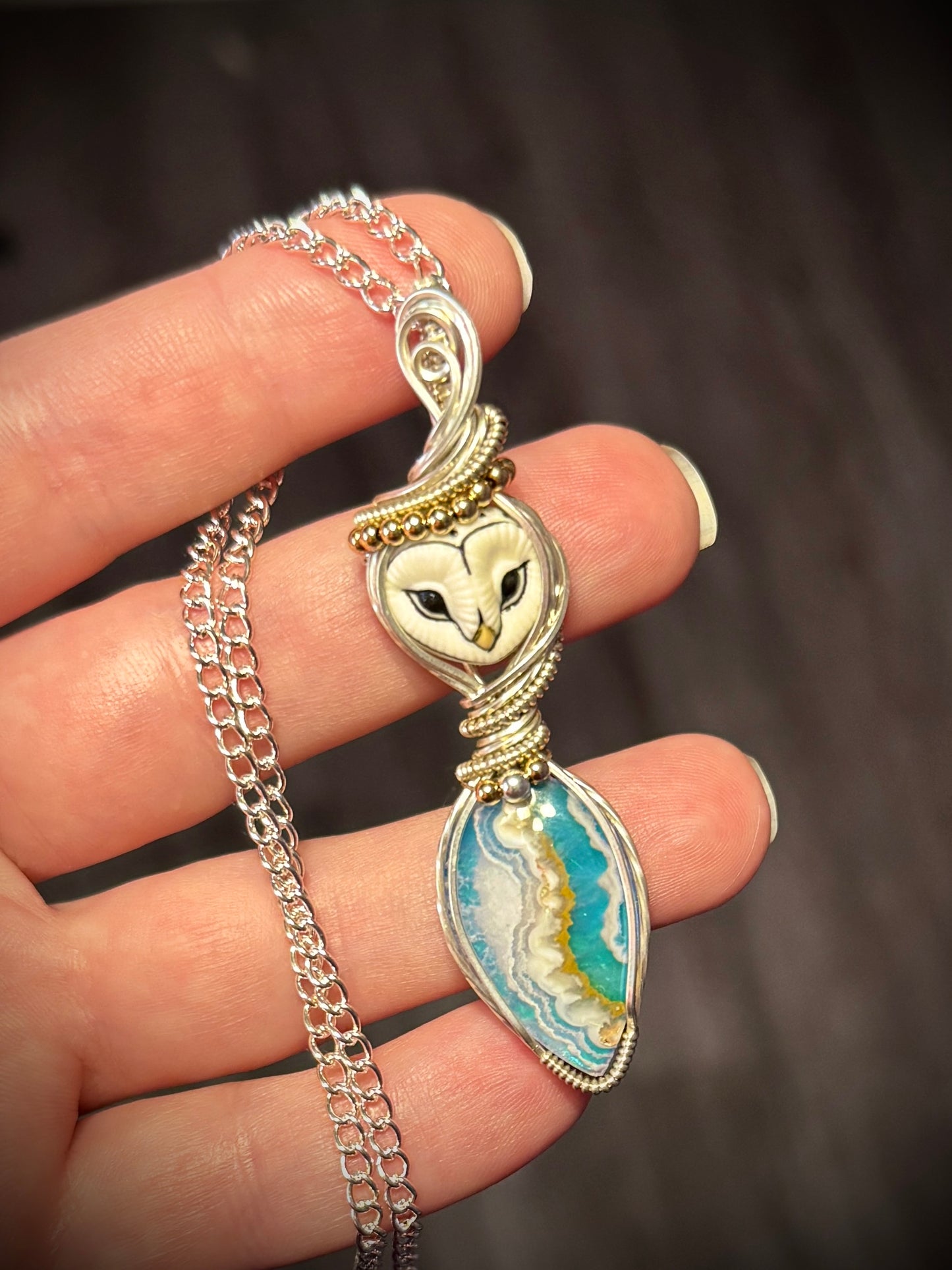 Owl and Sky Agate