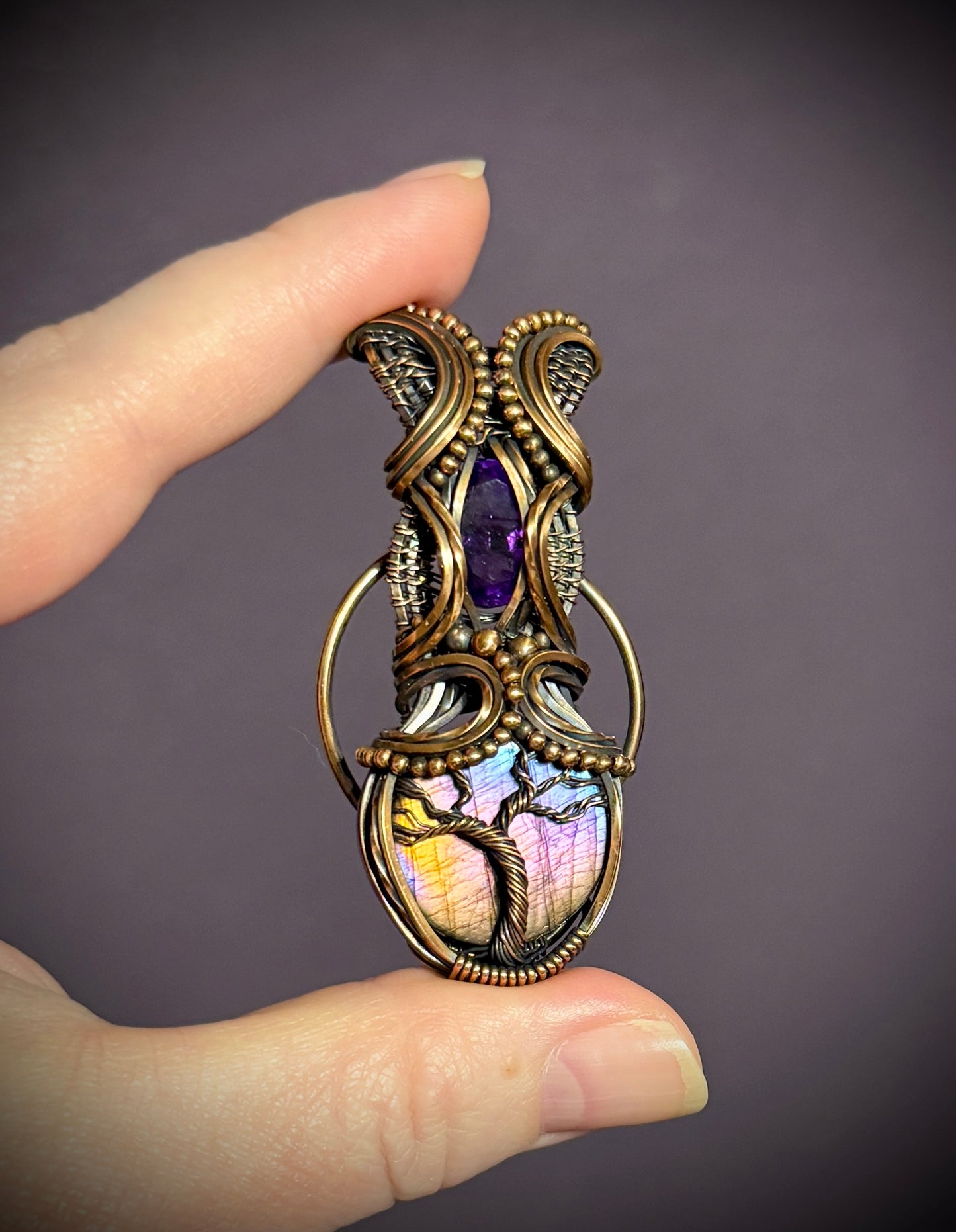 Amethyst and Labradorite