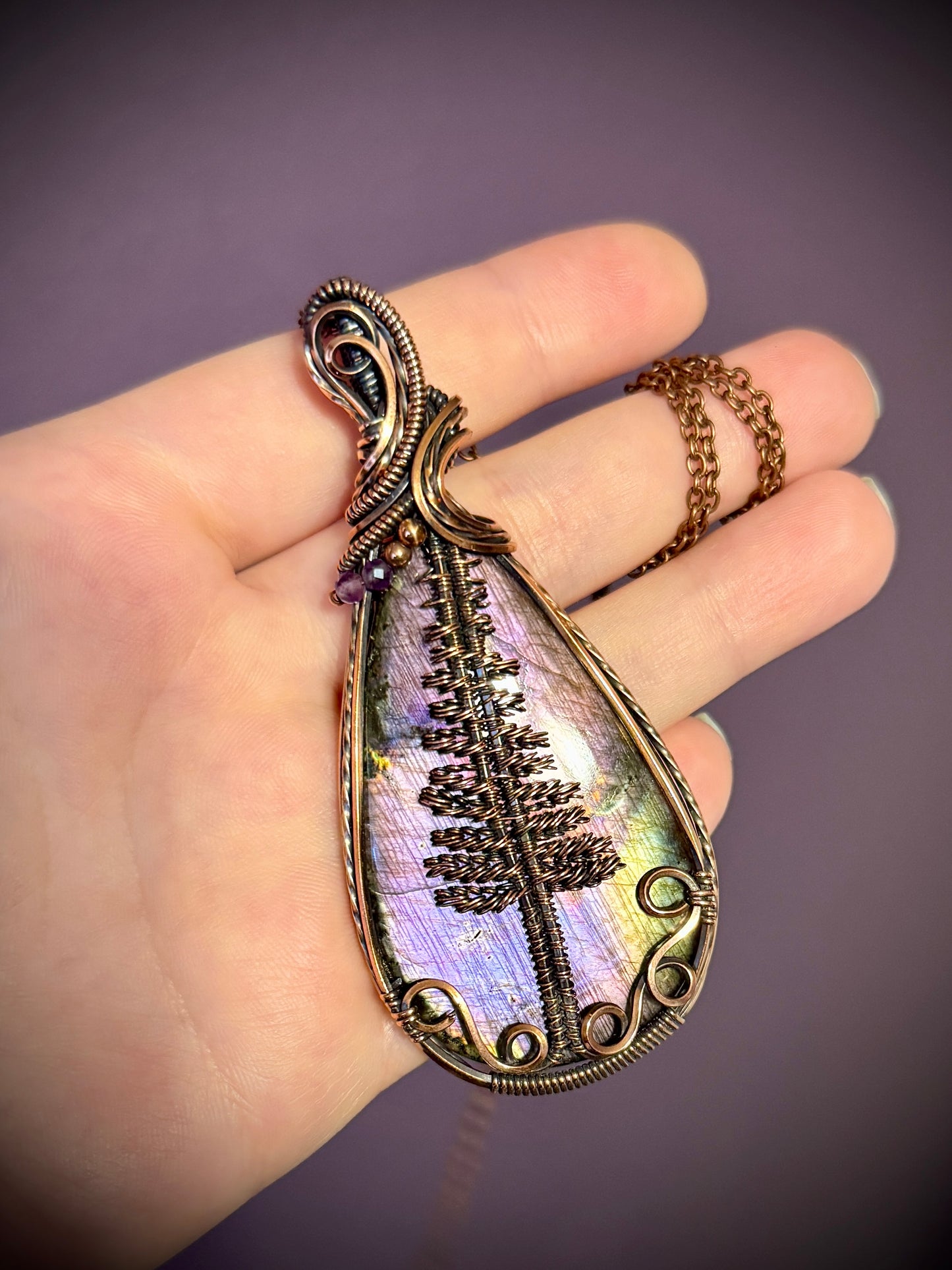 Labradorite pine tree