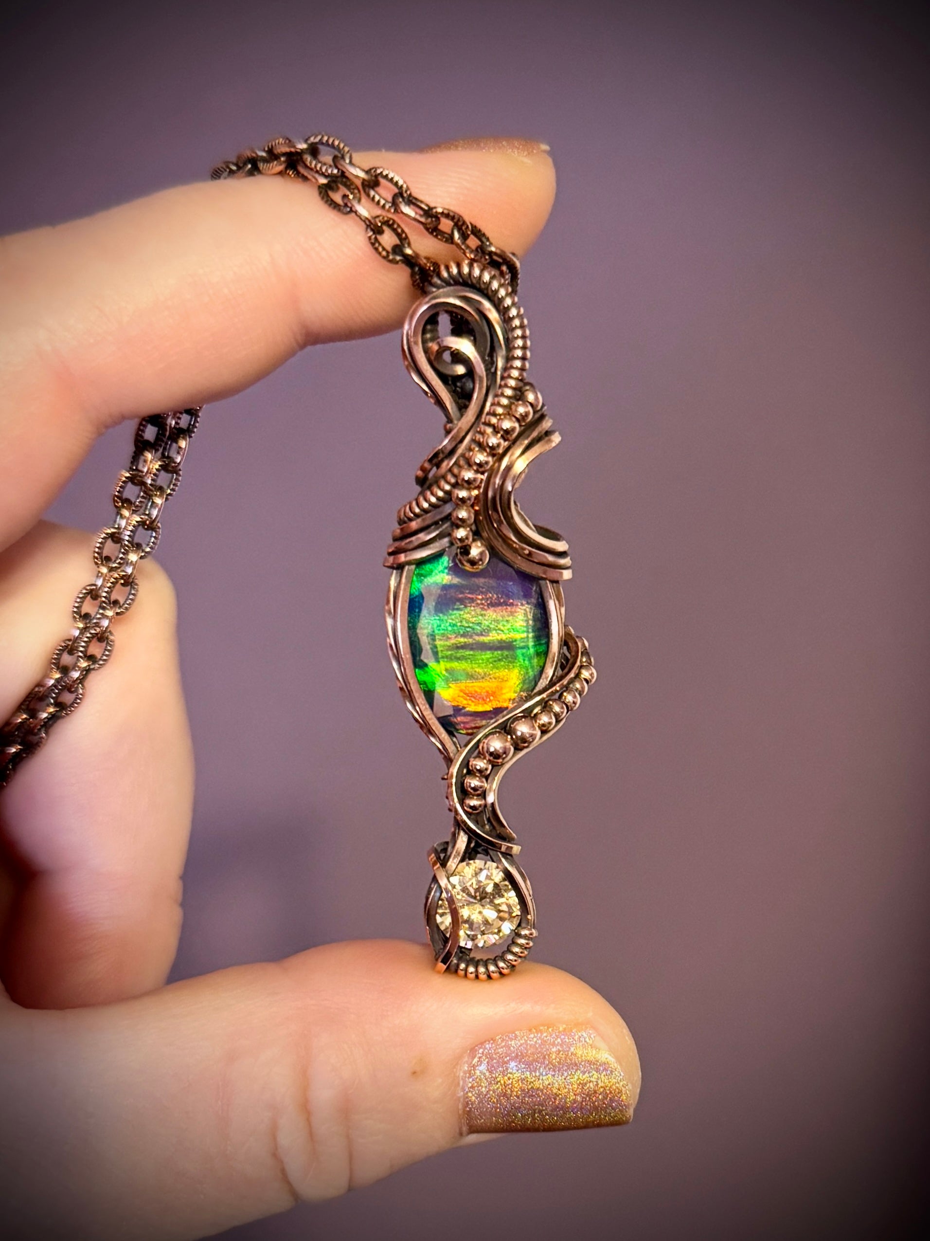 Aurora Opal Opal Wire Wrap Aurora Opal - Main Image