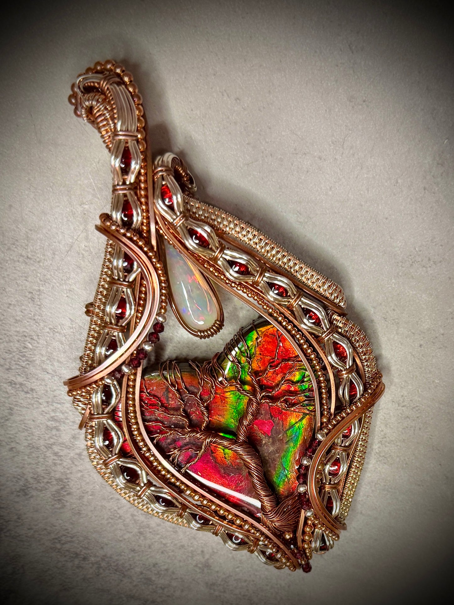 .Ammolite luxury pendant