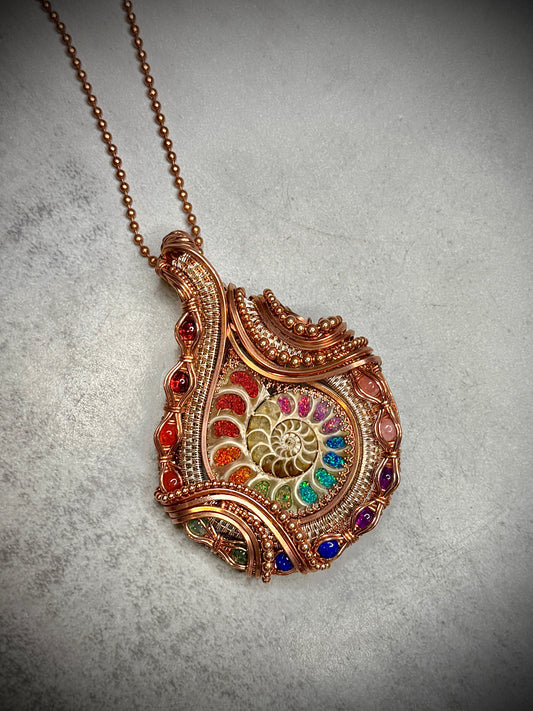 Ammonite inlay