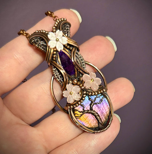 Amethyst and Labradorite