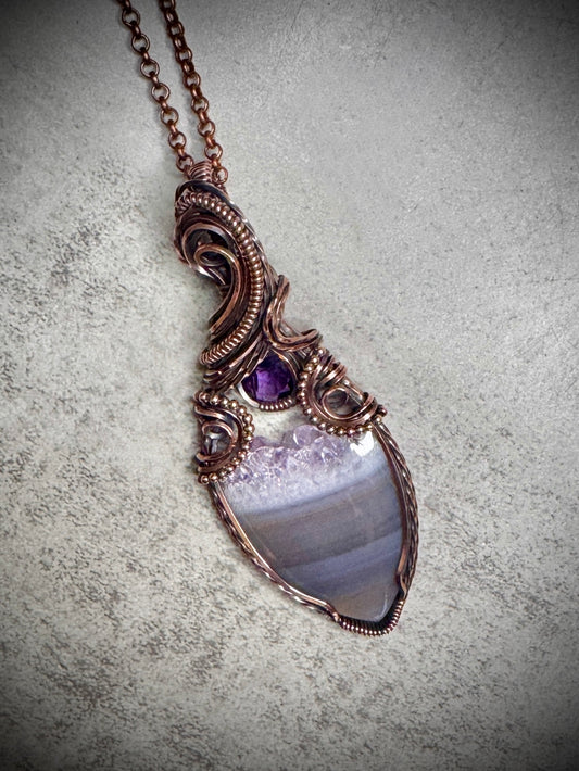 .Crystal top Amethyst