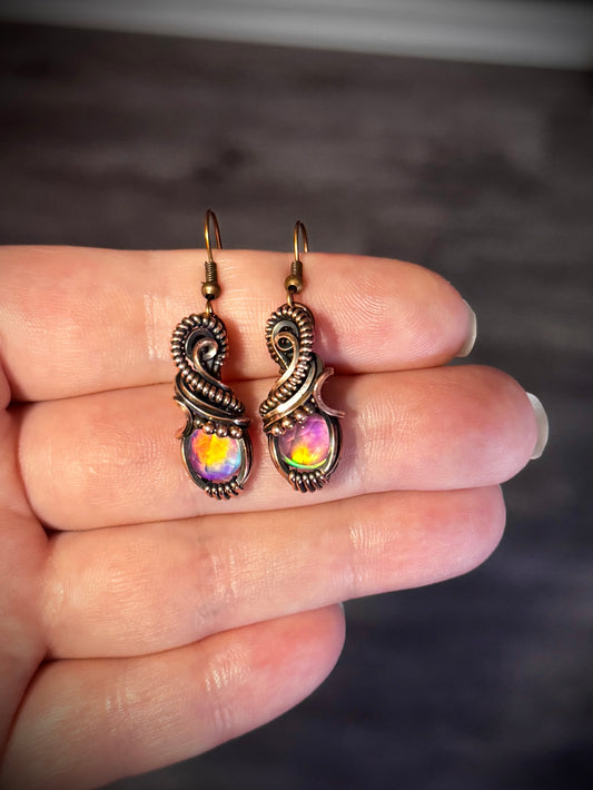 .Aurora Opal earrings