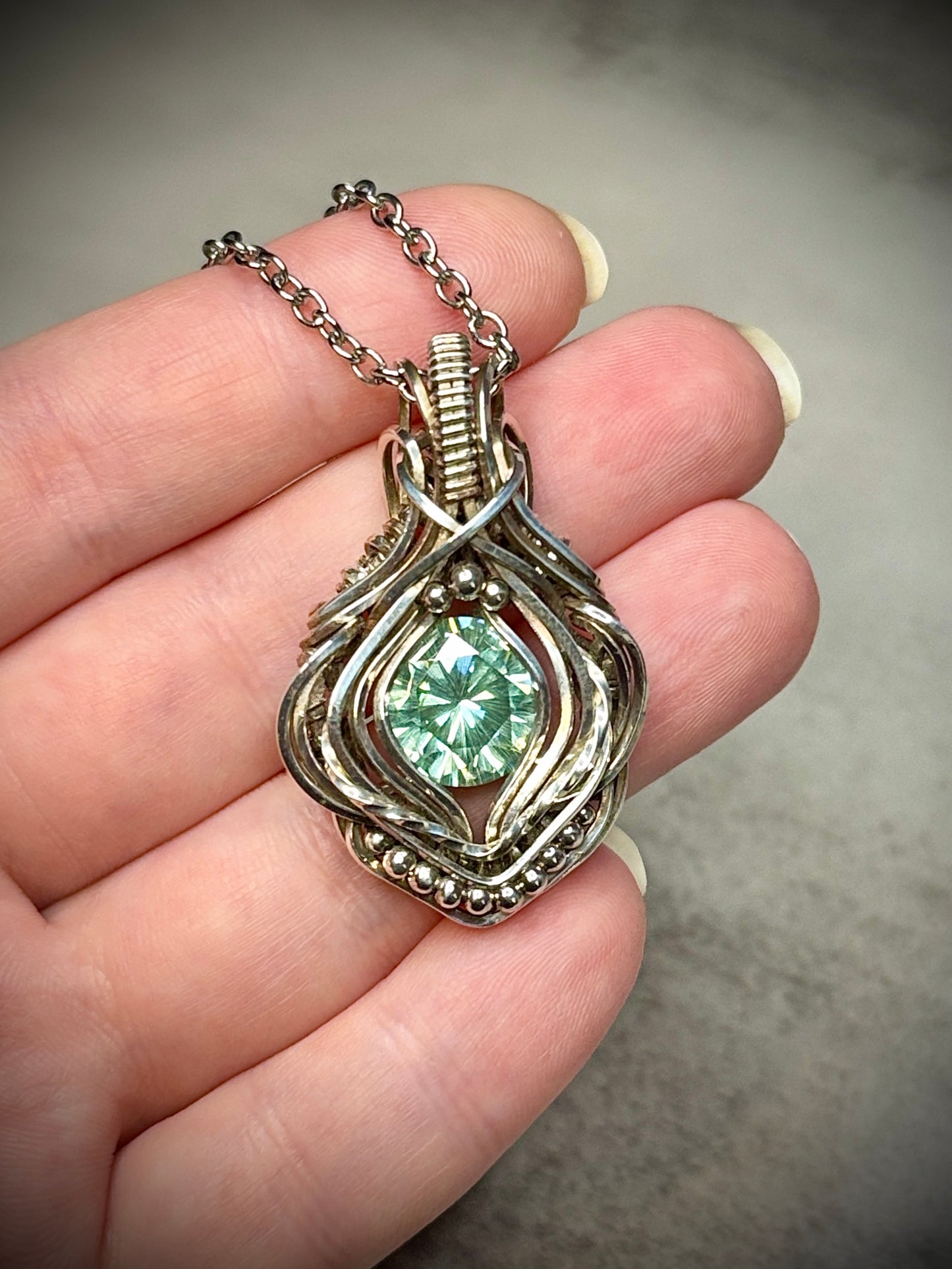 .Green Moissanite