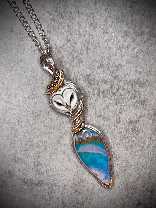 Owl and Sky Agate