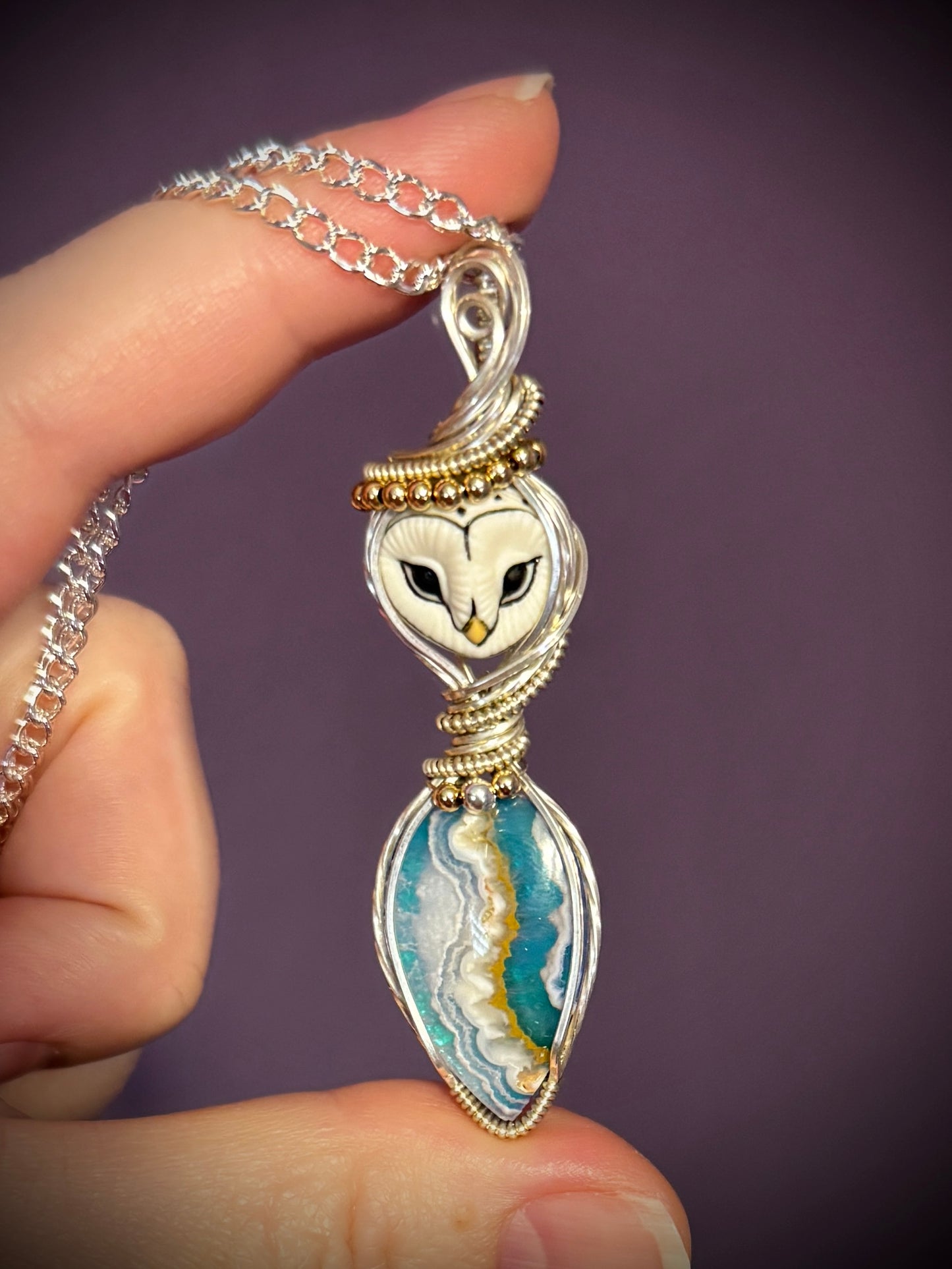 Owl and Sky Agate