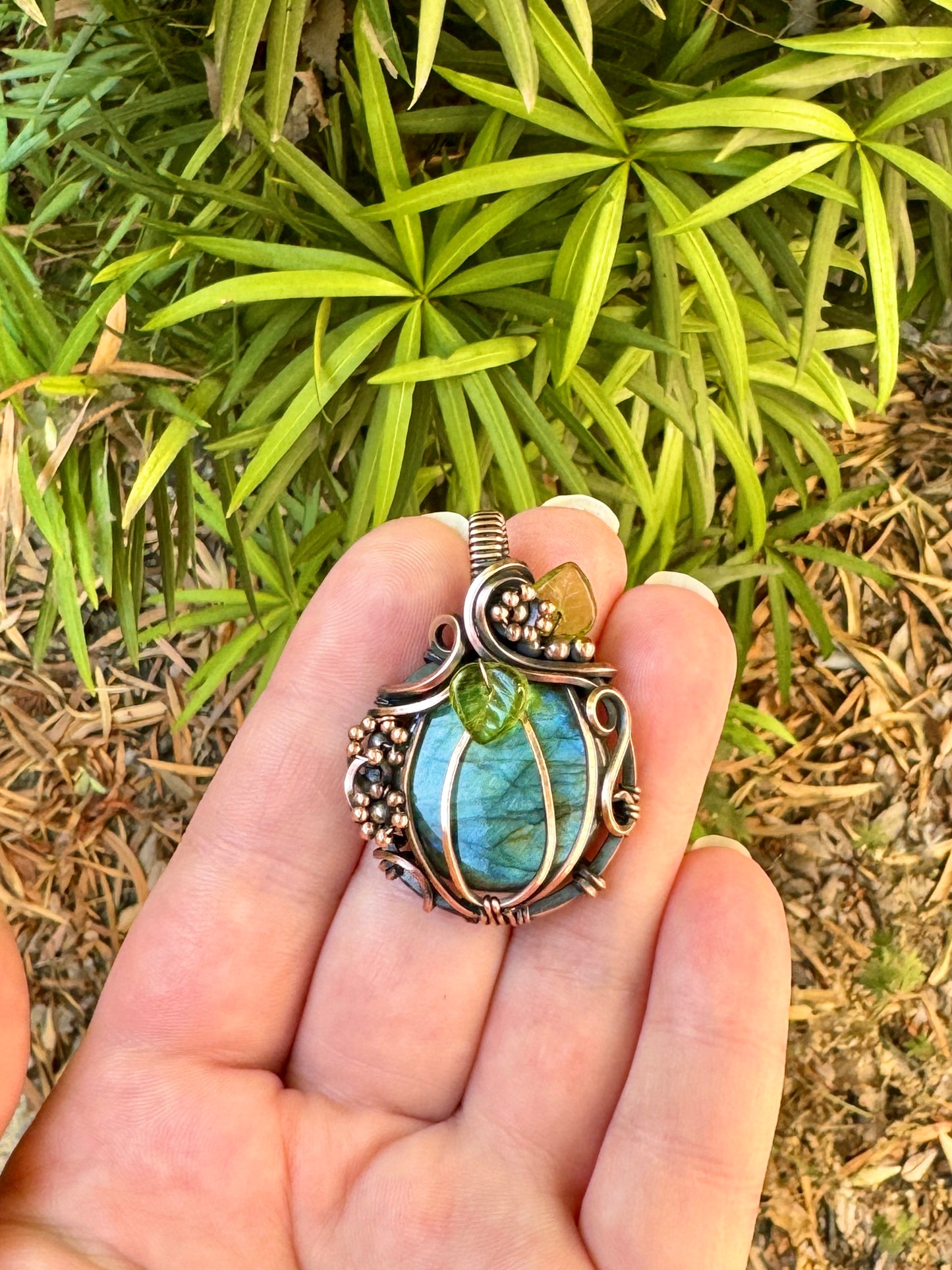 .Labradorite Pumpkin