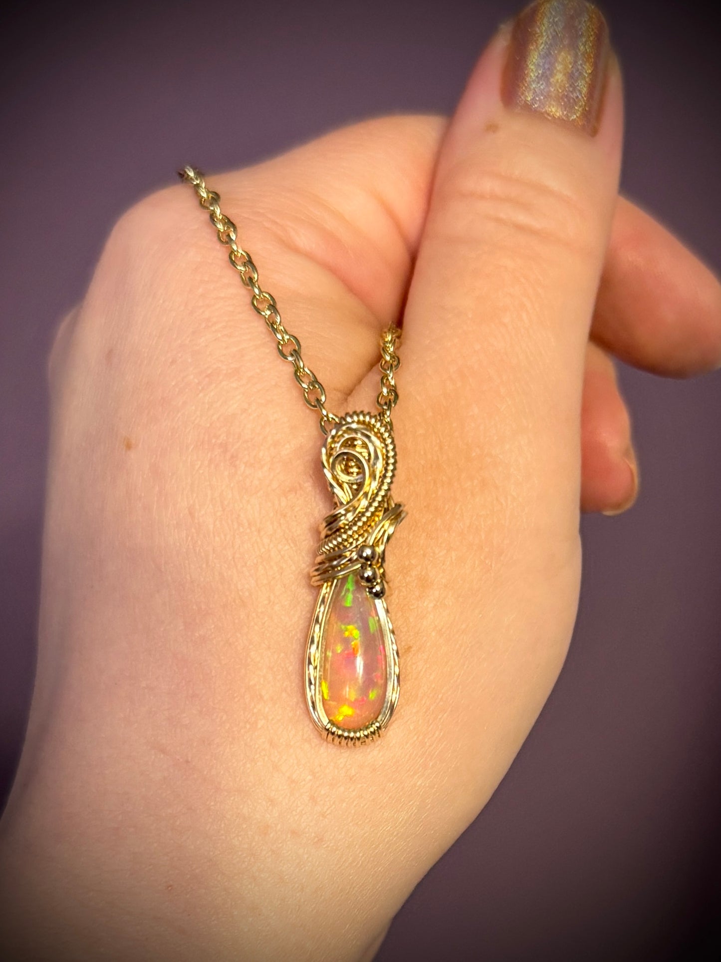 .Opal in Gold