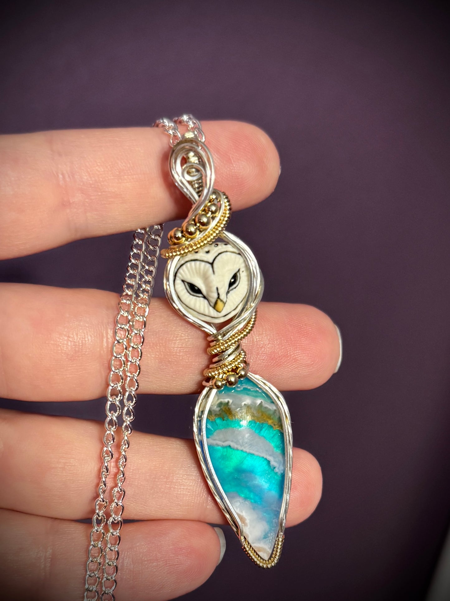 Owl and Sky Agate