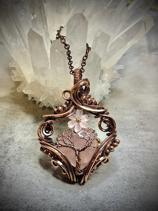 Rose Quartz heart