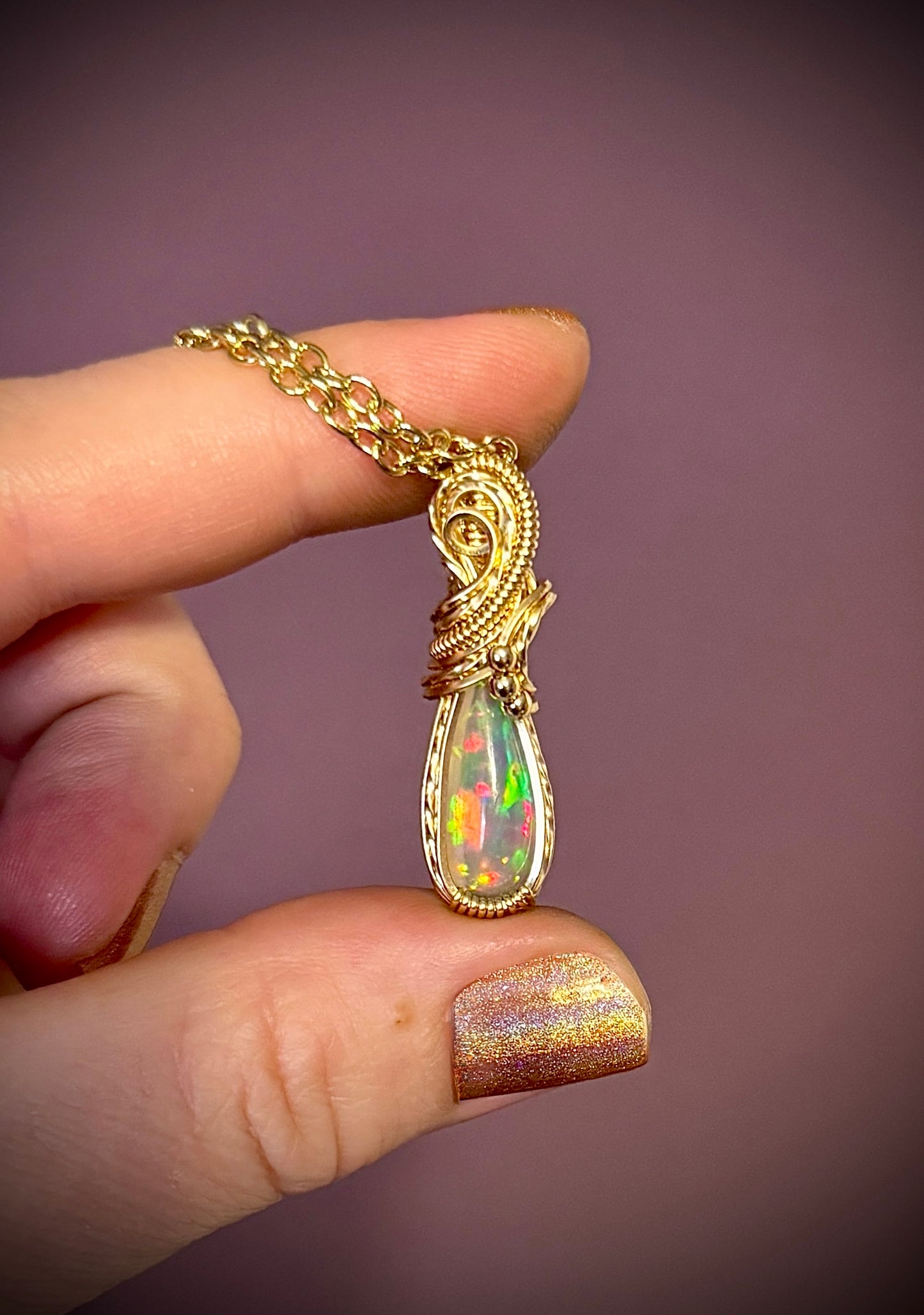 .Opal in Gold