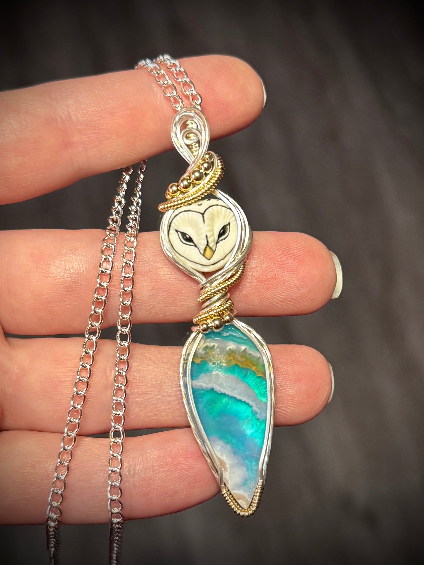 Owl and Sky Agate