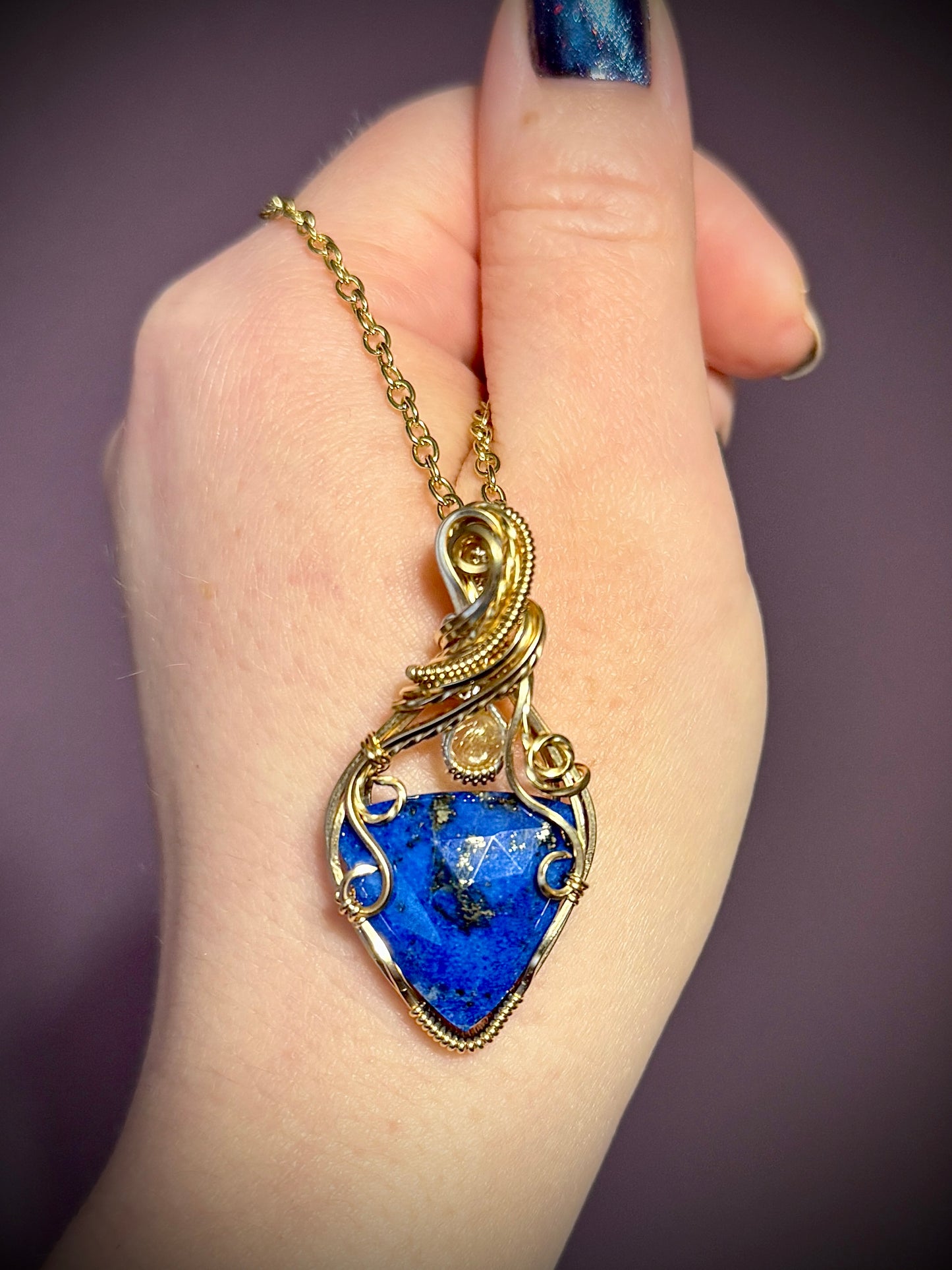 14k Lapis Lazuli