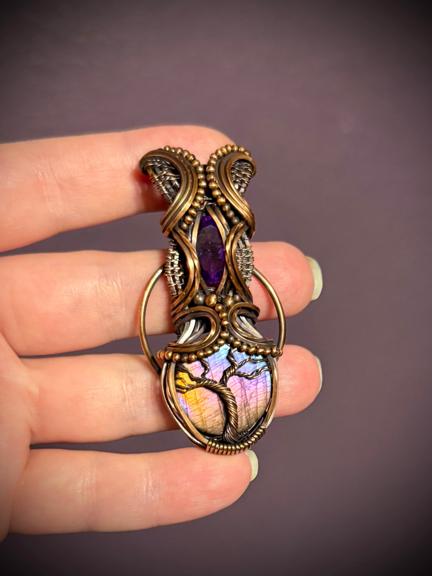 Amethyst and Labradorite