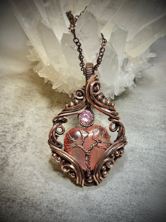 Strawberry Quartz heart