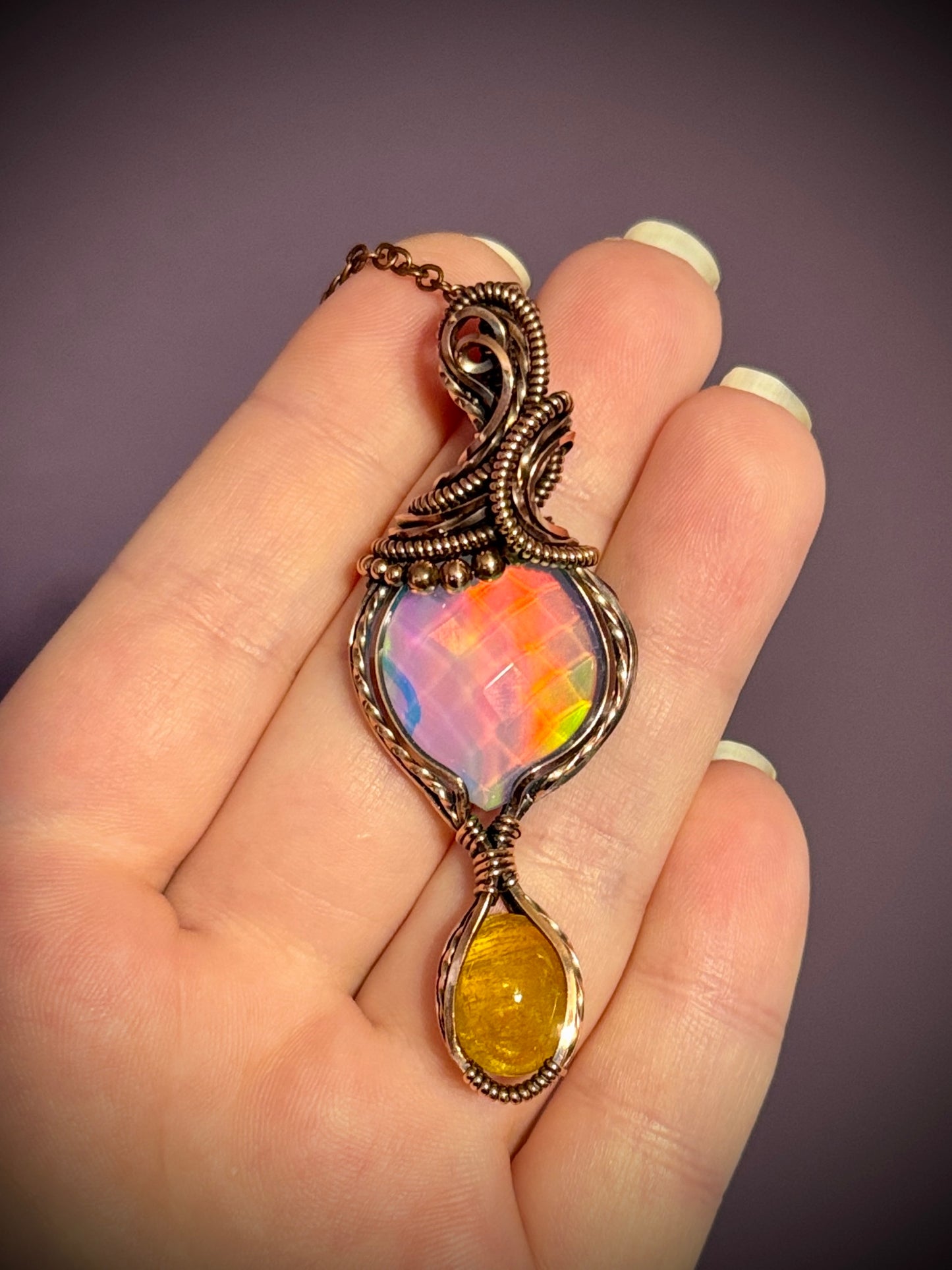 Aurora Opal and Imperial Topaz