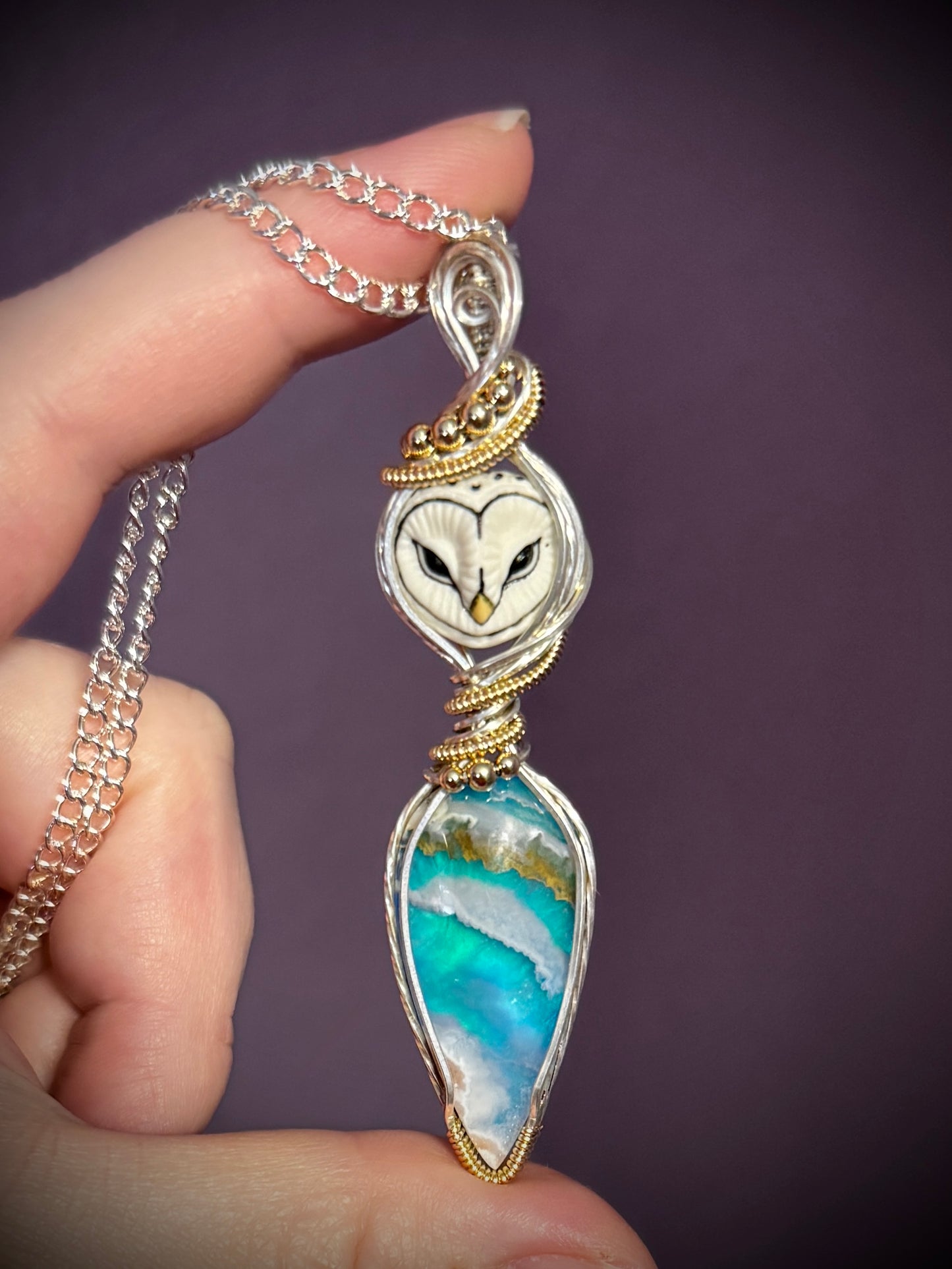 Owl and Sky Agate