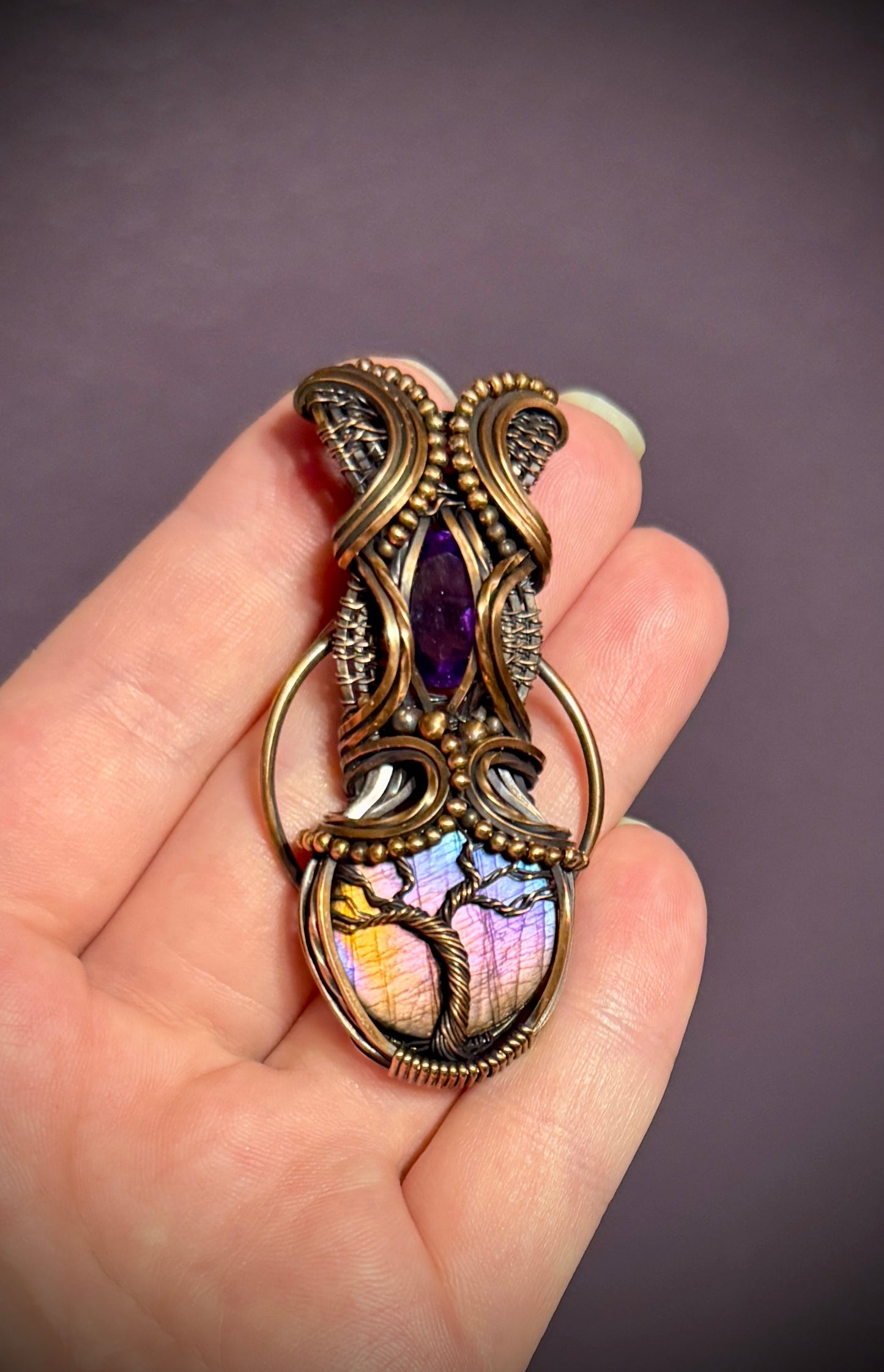 Amethyst and Labradorite