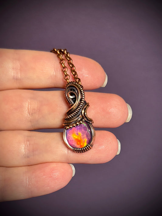 .Aurora Opal pendant