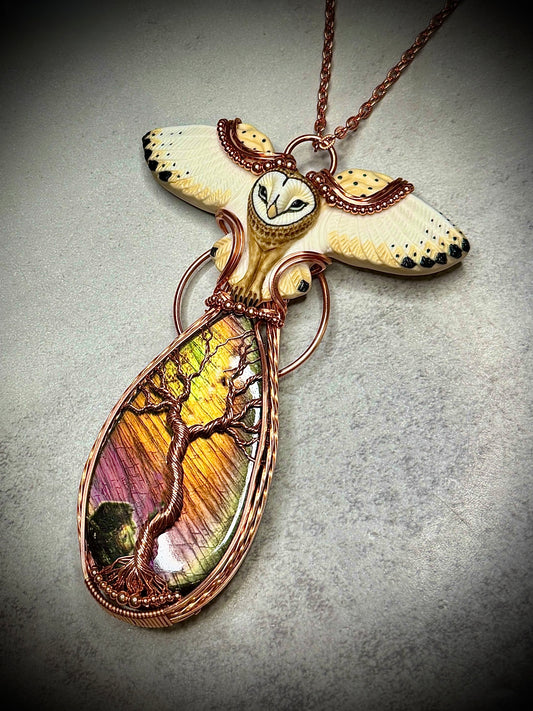 .Owl and Labradorite