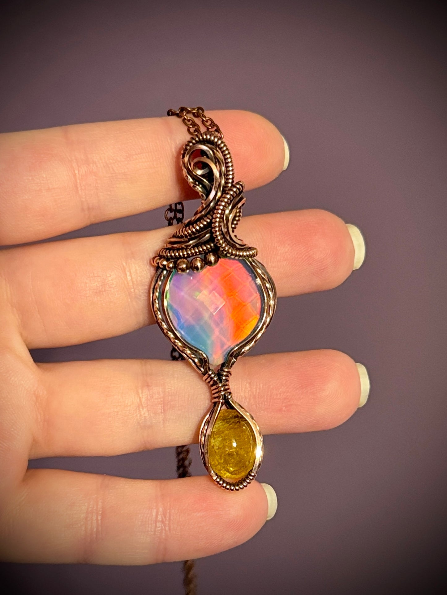 Aurora Opal and Imperial Topaz