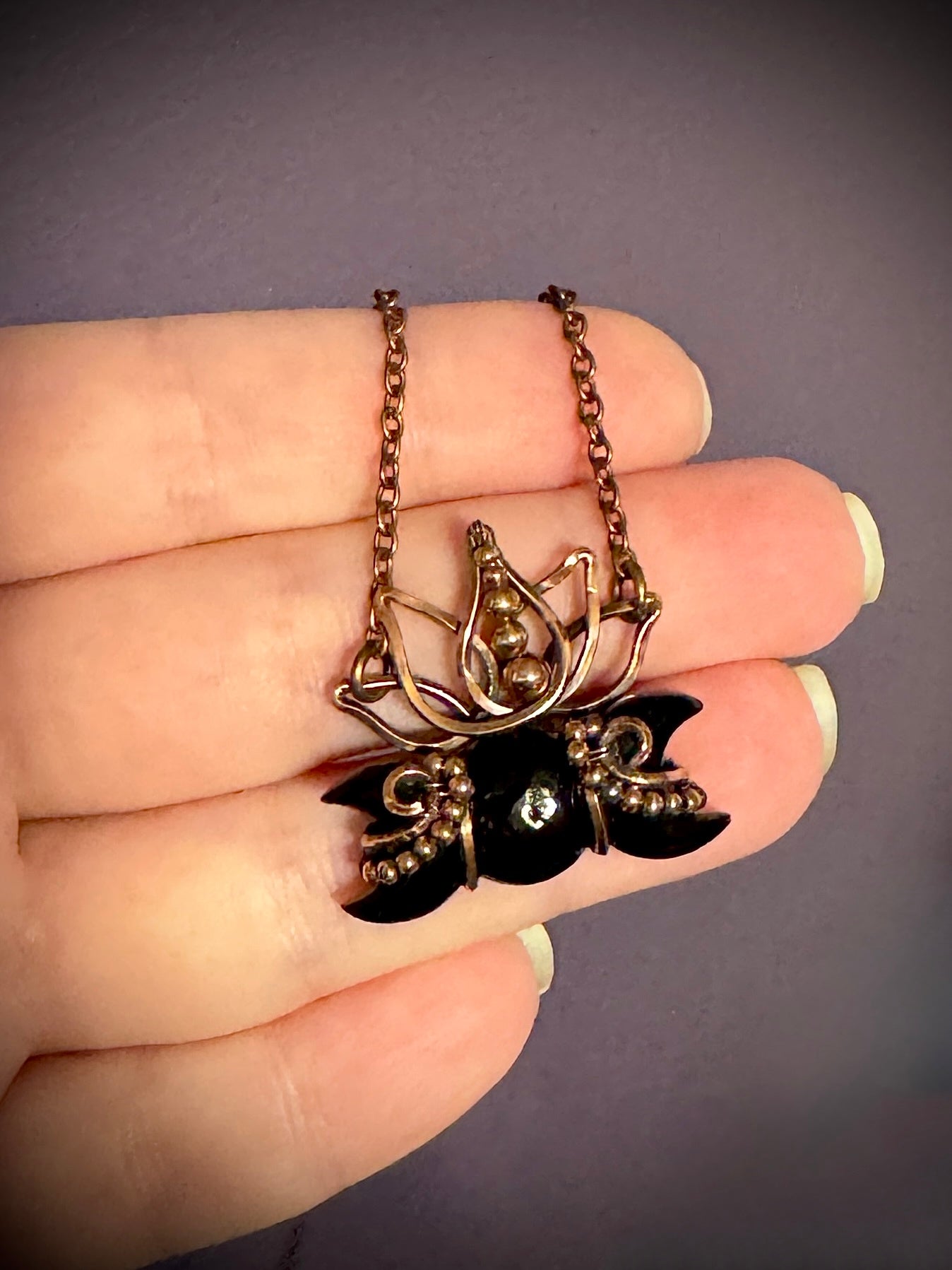 Black Onyx triple moon