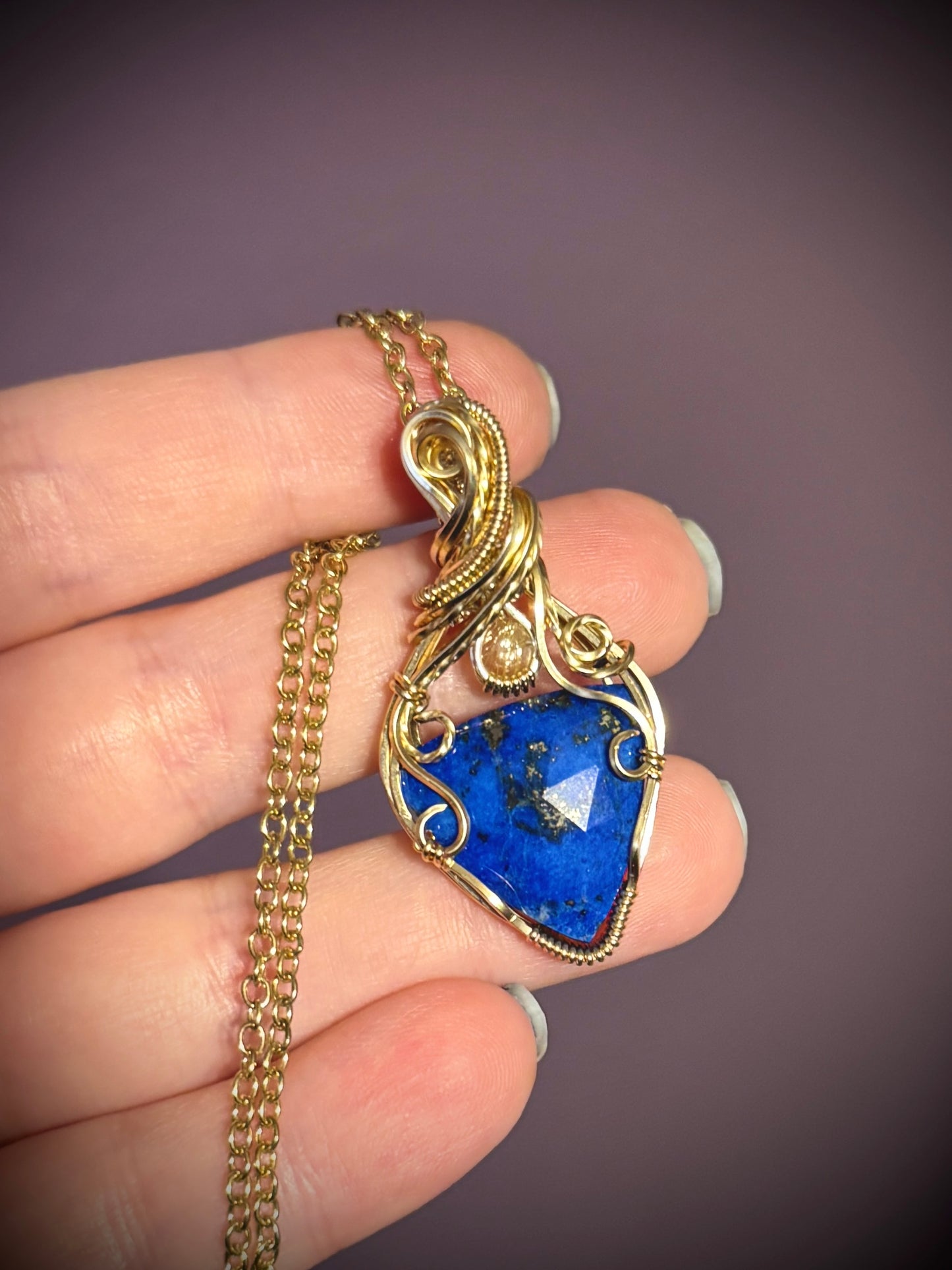 14k Lapis Lazuli