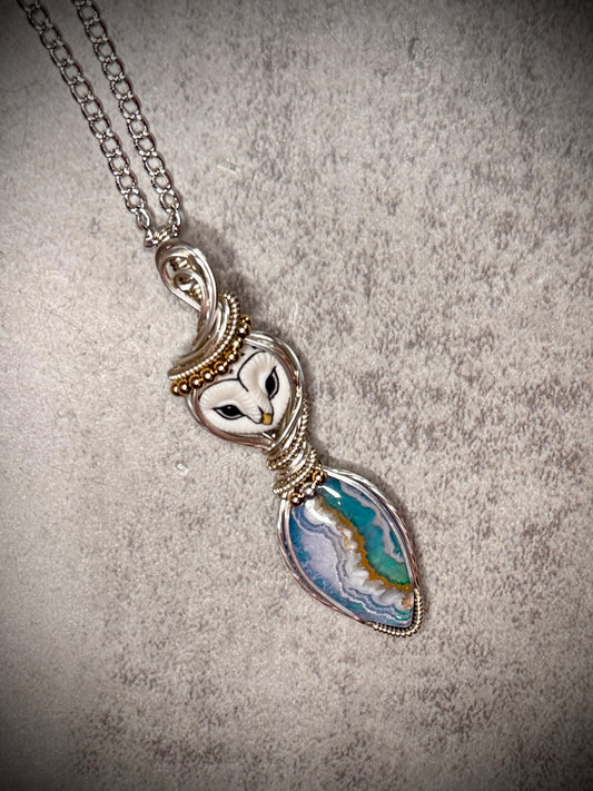 Owl and Sky Agate