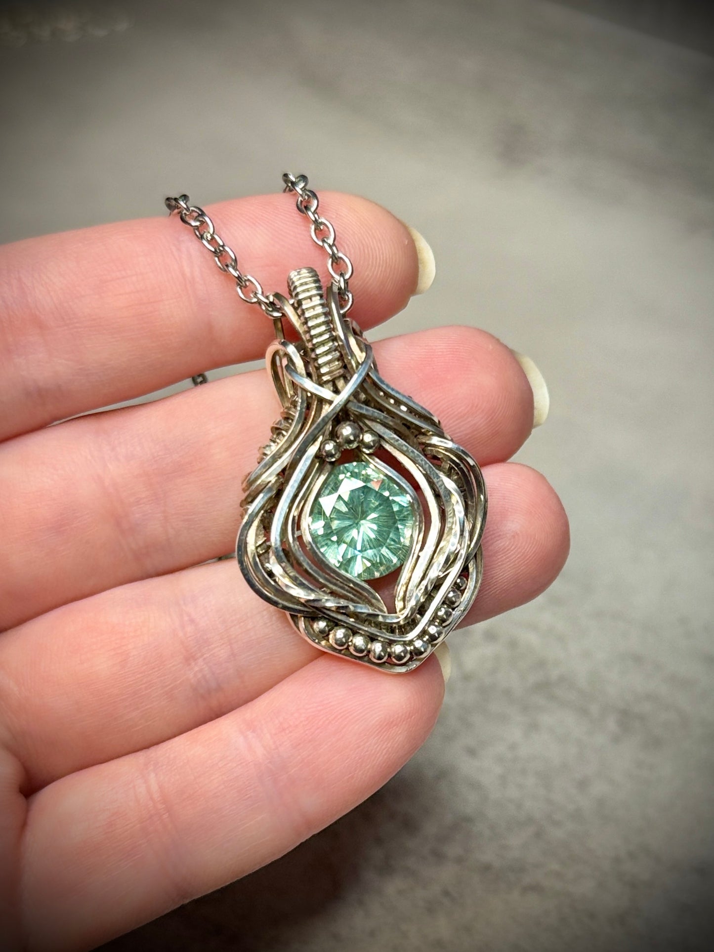 .Green Moissanite