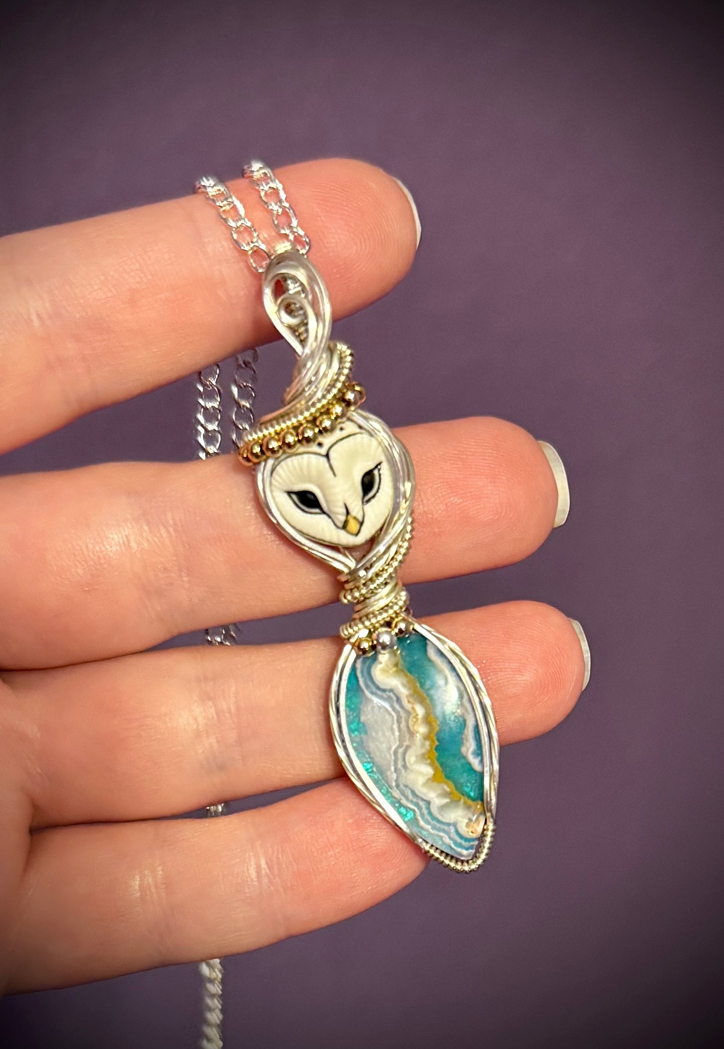 Owl and Sky Agate
