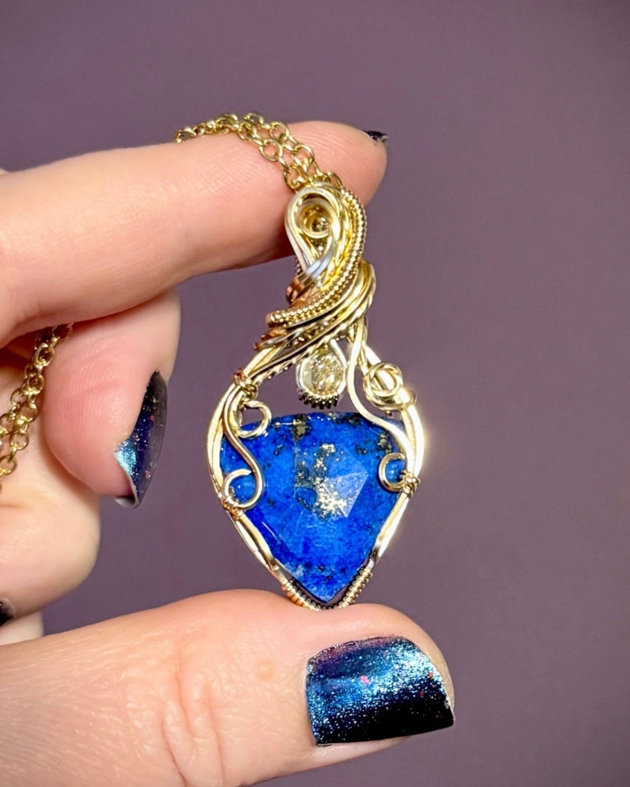 14k Lapis Lazuli